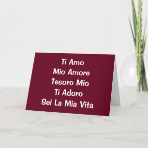 LES NOMBREUSES FAÇONS DONT JE VOUS AIME LA CARTE D