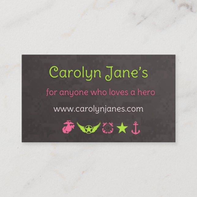 Les nouveaux cartes de visite de Carolyn (Devant)