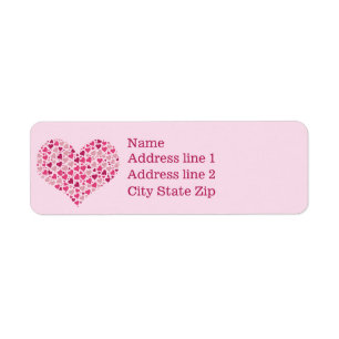 Les nuances du coeur rose