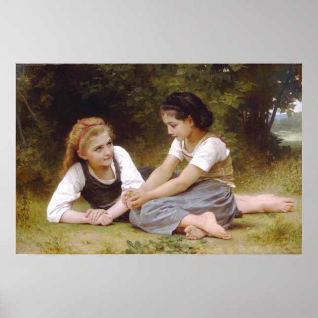 Les Nutcueilleurs 1882 William Bouguereau Poster (Devant)