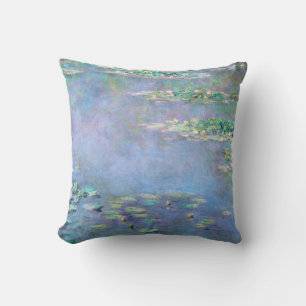 Les Nympheas Water Lilies 1906 Monet Fine Art Throw Pillow