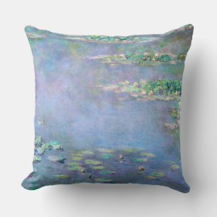 Les Nympheas Water Lilies 1906 Monet Fine Art Throw Pillow