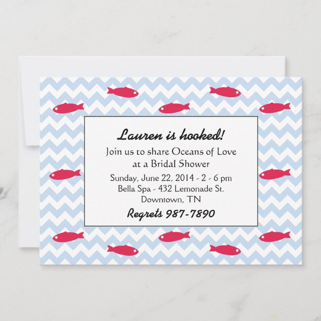 Les océans des Invitations de la Fête de l'mariée  (Devant)