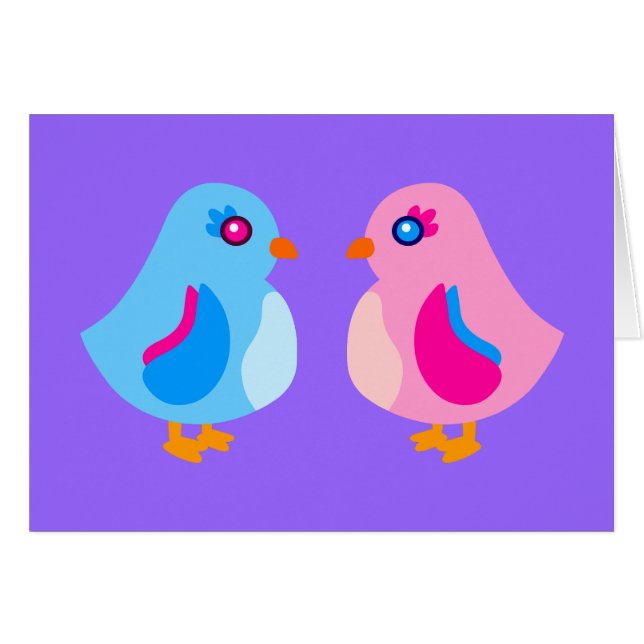 Les oiseaux mignons (Devant horizontal)