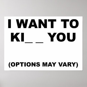 Les options peuvent varier Funny Poster