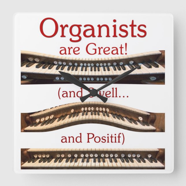 Les organistes sont grande horloge carrée (Recto)