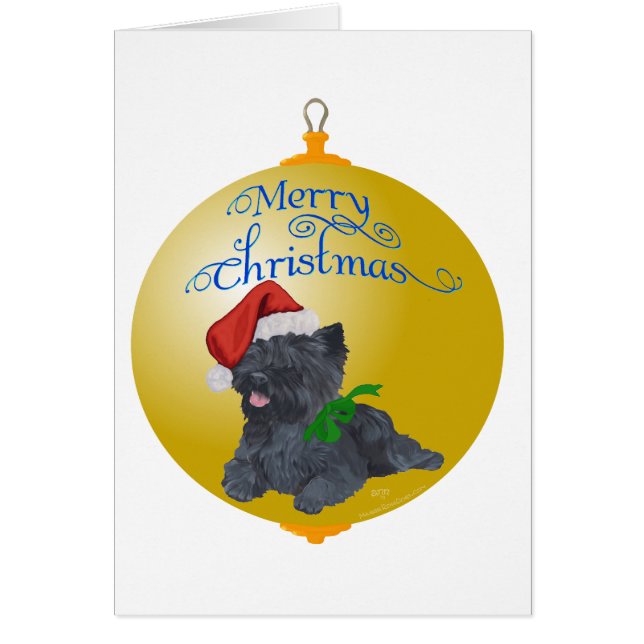 Les ornements de Noël de Cairn Terrier (Devant)