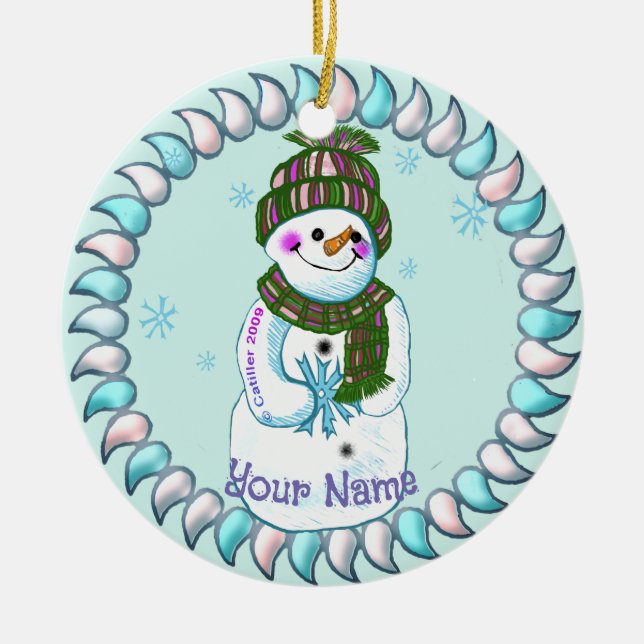 Les ornements Snowman Granny (Devant)