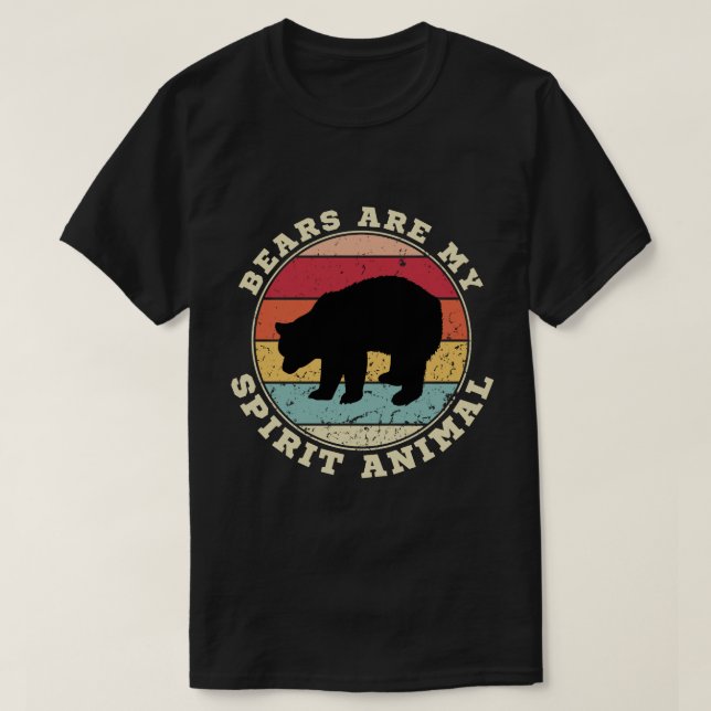 Les ours sont mon esprit animal T-shirt (Design devant)