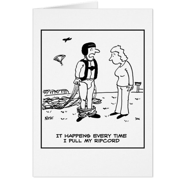 Les pantalons du parachutiste tombent. (Devant)