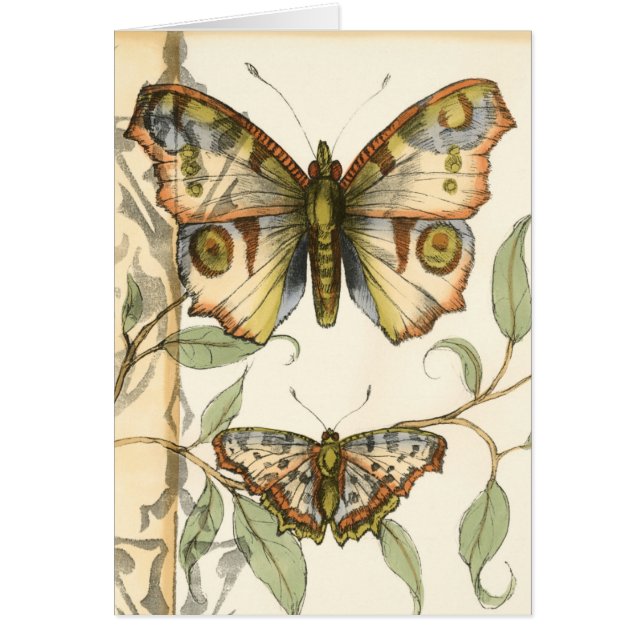 Les papillons Tandem sur les Feuilles verts (Devant)