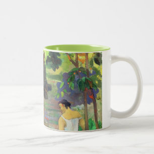 Les Parau Parau (The Gossipers) Two-Tone Coffee Mug