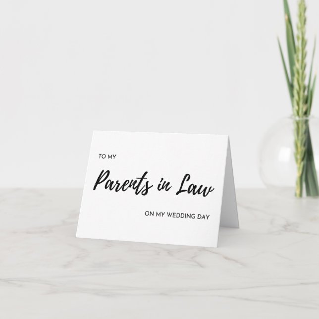 Les parents en Merci de droit mariage (Devant)