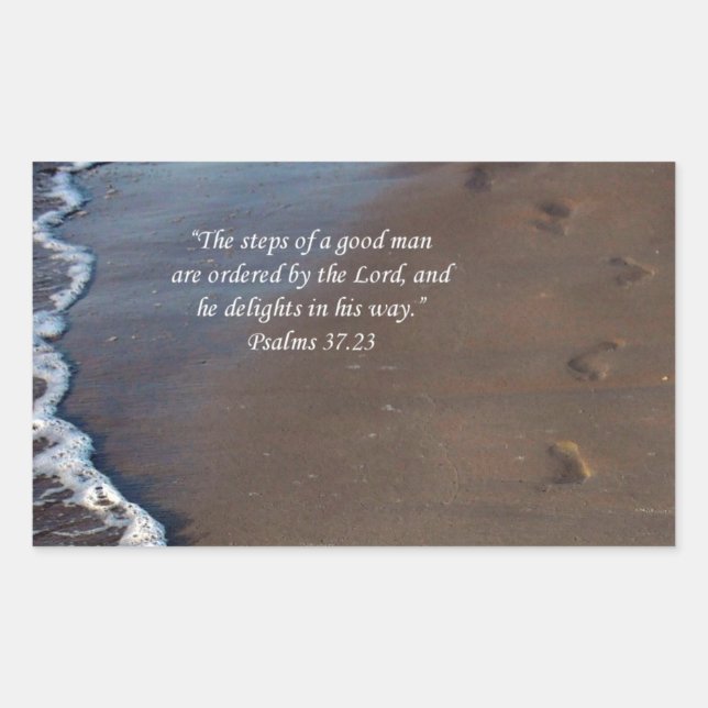 "Les pas d'un bon homme" Empreintes Sticker Ocean (Devant)