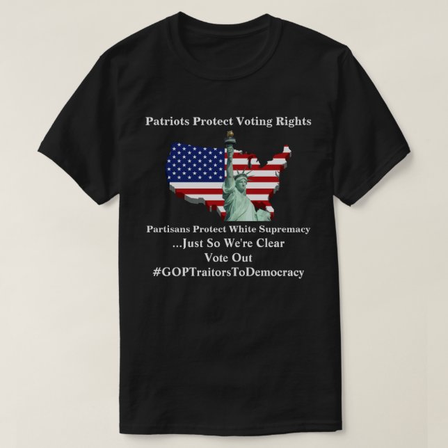Les patriotes protègent les T-shirts des droits de (Design devant)