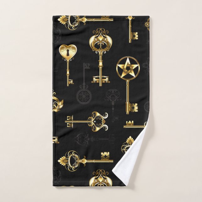 Les Patters de Seamless avec Golden Keys (Serviette à main)