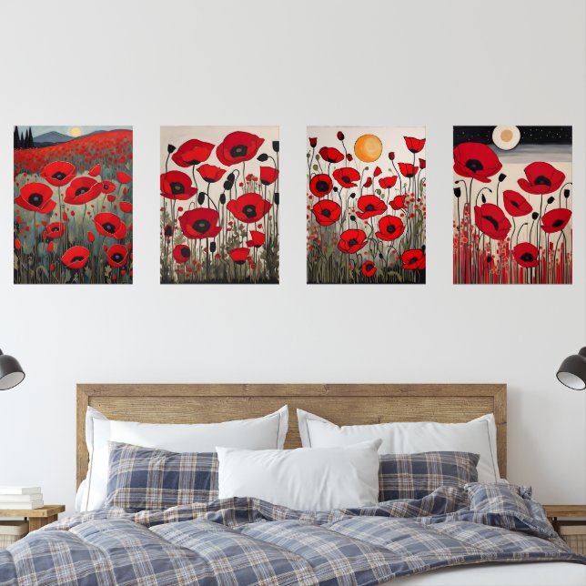 Les pavots (Chambre à coucher)