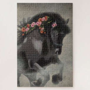 Les pavots et le friésien - Puzzle