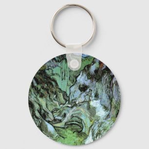 Les Peiroulets Ravine by Vincent van Gogh Keychain