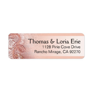 Les perles et lacent le rose de pivoine de