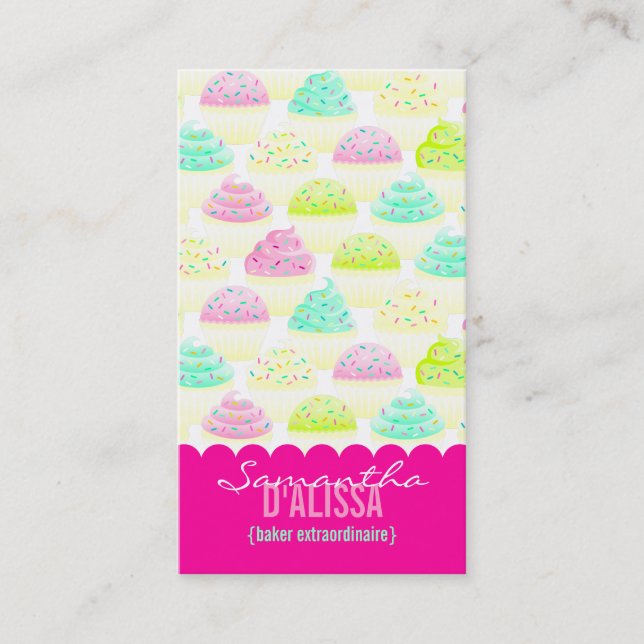 Les petits gâteaux N arrose le carte de visite (Devant)