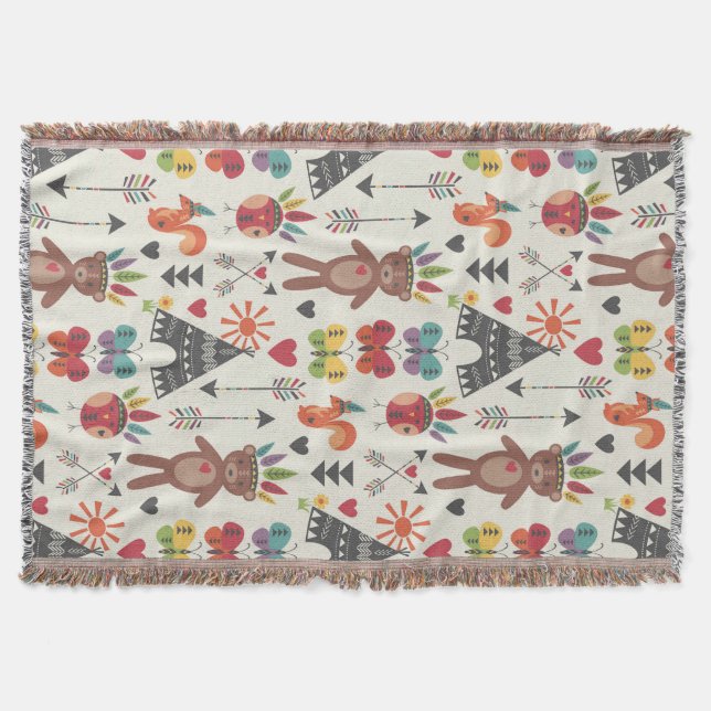 Les petits Indiens lancent une couverture (Devant)