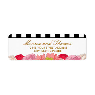 Les pivoines et les rayures