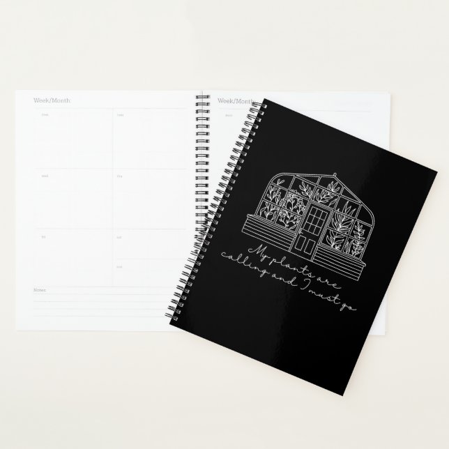 Les Plantes de serre appellent Gardener Planner (Devant avec enveloppe)