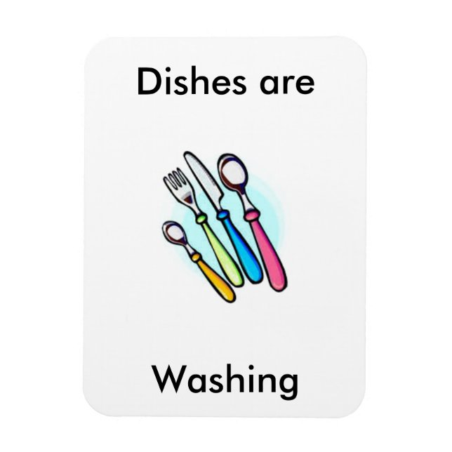 Les plats sont Lave-vaisselle Magnet (Vertical)