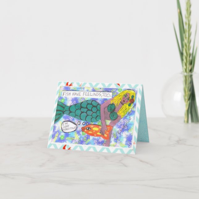 LES POISSONS cartes pour notes ONT AUSSI DES SENTI (Devant)