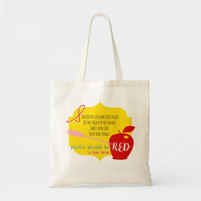 Les pommes devraient être sac fourre-tout rouge (Devant)