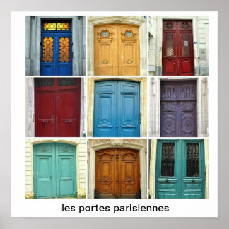 les ports parisienne - Parisian Doors Poster