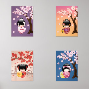 Les poupées japonaises Kokeshi fleurissent
