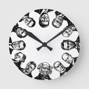 Les Présidents horloge murale des USA