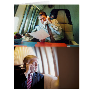 Les Présidents Reagan Et Trump Sur L'Air Force One