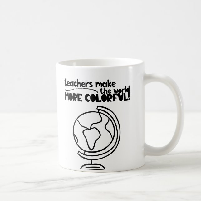 Les professeurs font la tasse plus colorée du (Droite)