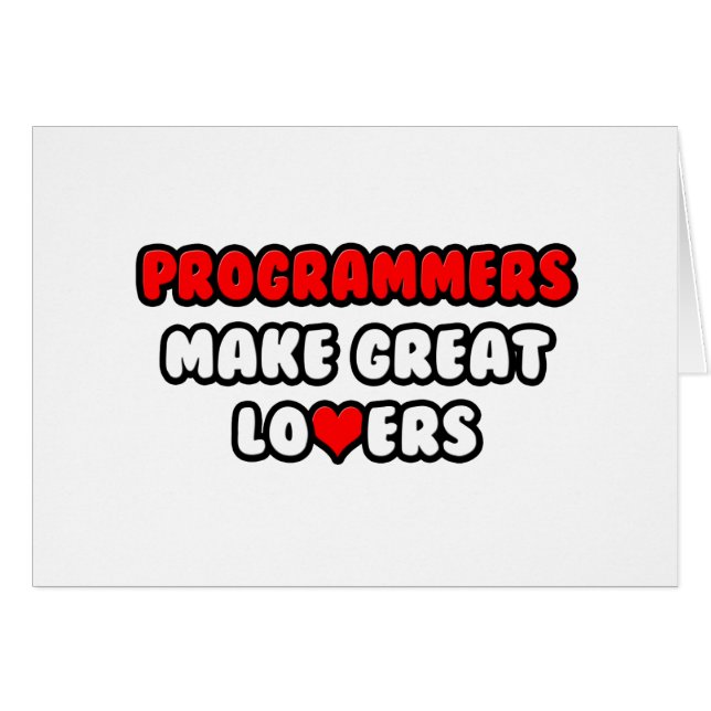 Les programmeurs font de grands amoureux (Devant horizontal)