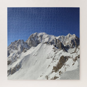Les puzzles des montagnes d'hiver du Mont Blanc