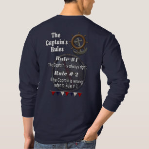 Les règles du capitaine — T-shirt bleu