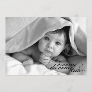 Les rêves viennent vrai {le faire-part de