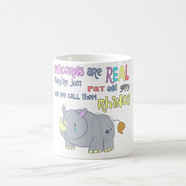 les rhinocéros sont juste tasse laide de licornes (Centre)