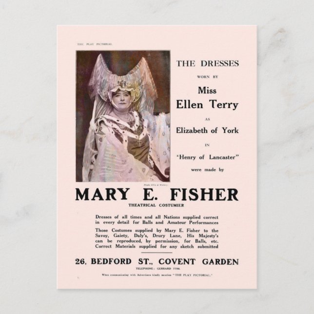 Les robes de la carte postale Ellen Terry (Devant)