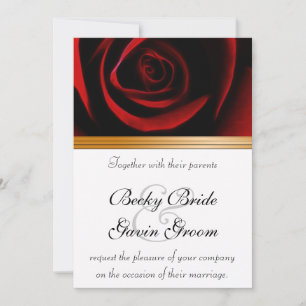 Les Roses Faire-part de mariage sont rouges