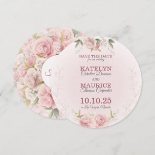 Les Roses Soft Romantiques Sauvegardent La Carte D
