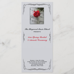 Les roses sont Red Musical Considérant Programme