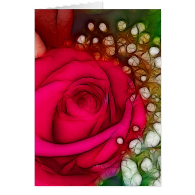Les roses sont Roses Rouges Fuschia Artistique & U (Devant)