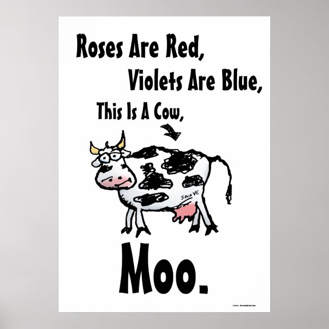 Les roses Sont Rouges - C'Est Une Poster Drôle De  (Devant)