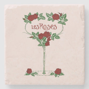 Les Roses Stone Coaster