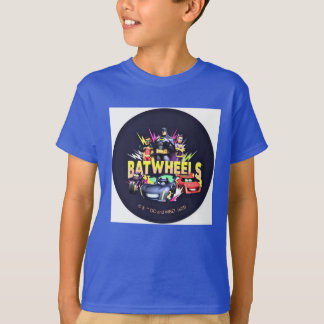 Les roues imprimées T-shirt bleu.