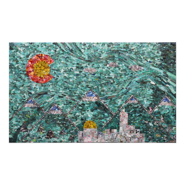 Les Rues De Denver 35x21 Impression Photo (Devant)